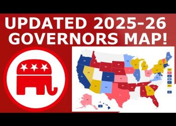 Updated 2026 Governors Map Prediction (June 1, 2025)