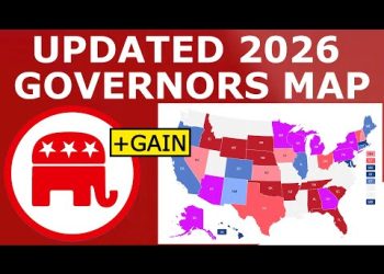 Updated 2026 Governors Map Prediction (July 13, 2025)