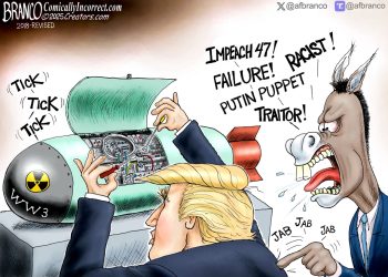 Branco Cartoon – Attack Of The Peacemaker