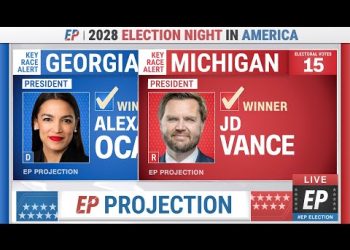 2028 Election Night | JD Vance vs Alexandria Ocasio-Cortez