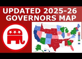 Updated 2026 Governors Map Prediction (September 2, 2025)
