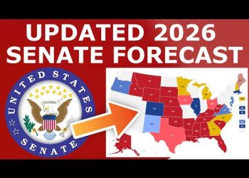 Updated 2026 Senate Map Prediction (September 1, 2025)