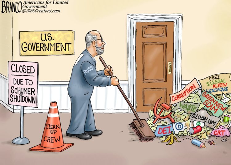Branco Cartoon – Fall Cleaning