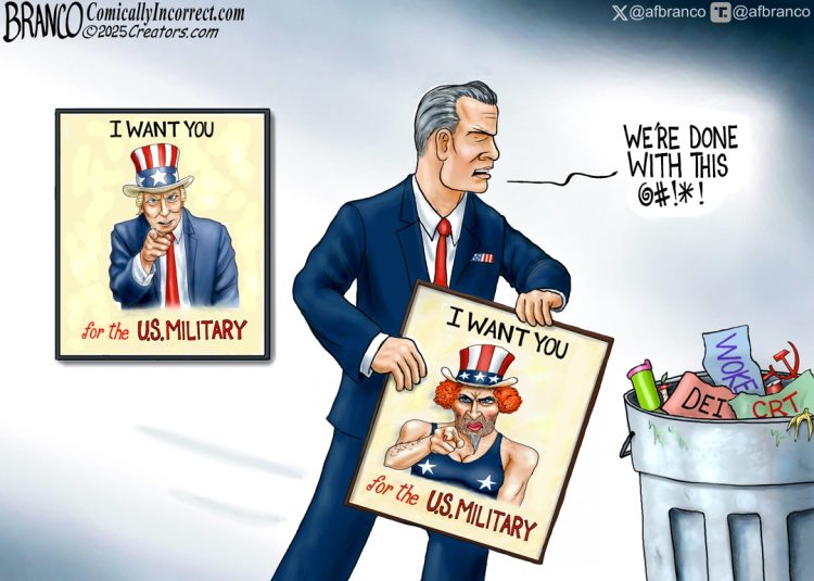 Branco Cartoon – Woke Is Out