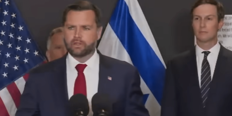 Vice President Vance Visits Israel To Strengthen Peace Deal And Calls Out Western Media For ‘Rooting for Failure’ In Middle East