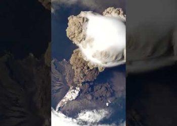 Volcanic Eruption from Space