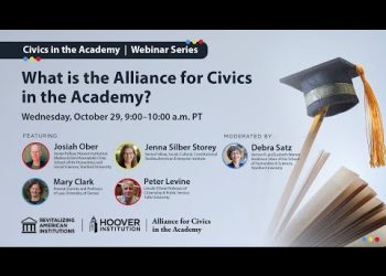What Is The Alliance For Civics In The Academy? | Hoover Institution