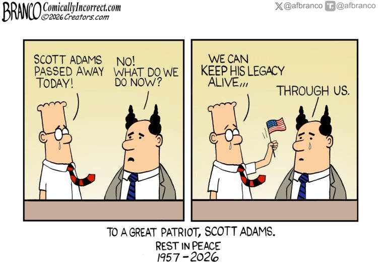 Branco Cartoon – Scott Adams Tribute