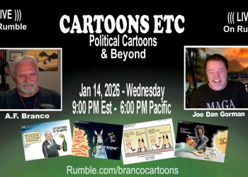 Cartoons Etc. 01/14/26 – 9 PM ET on Rumble