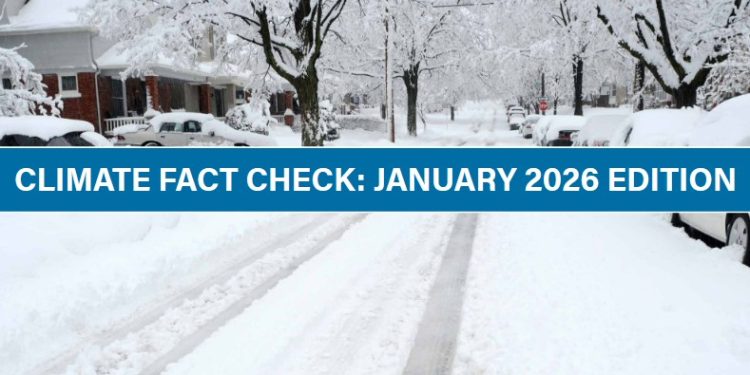 Climate fact check January 2026