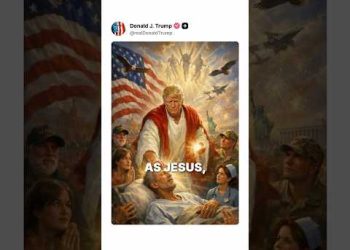 Tucker Reacts to Trump as Jesus Post